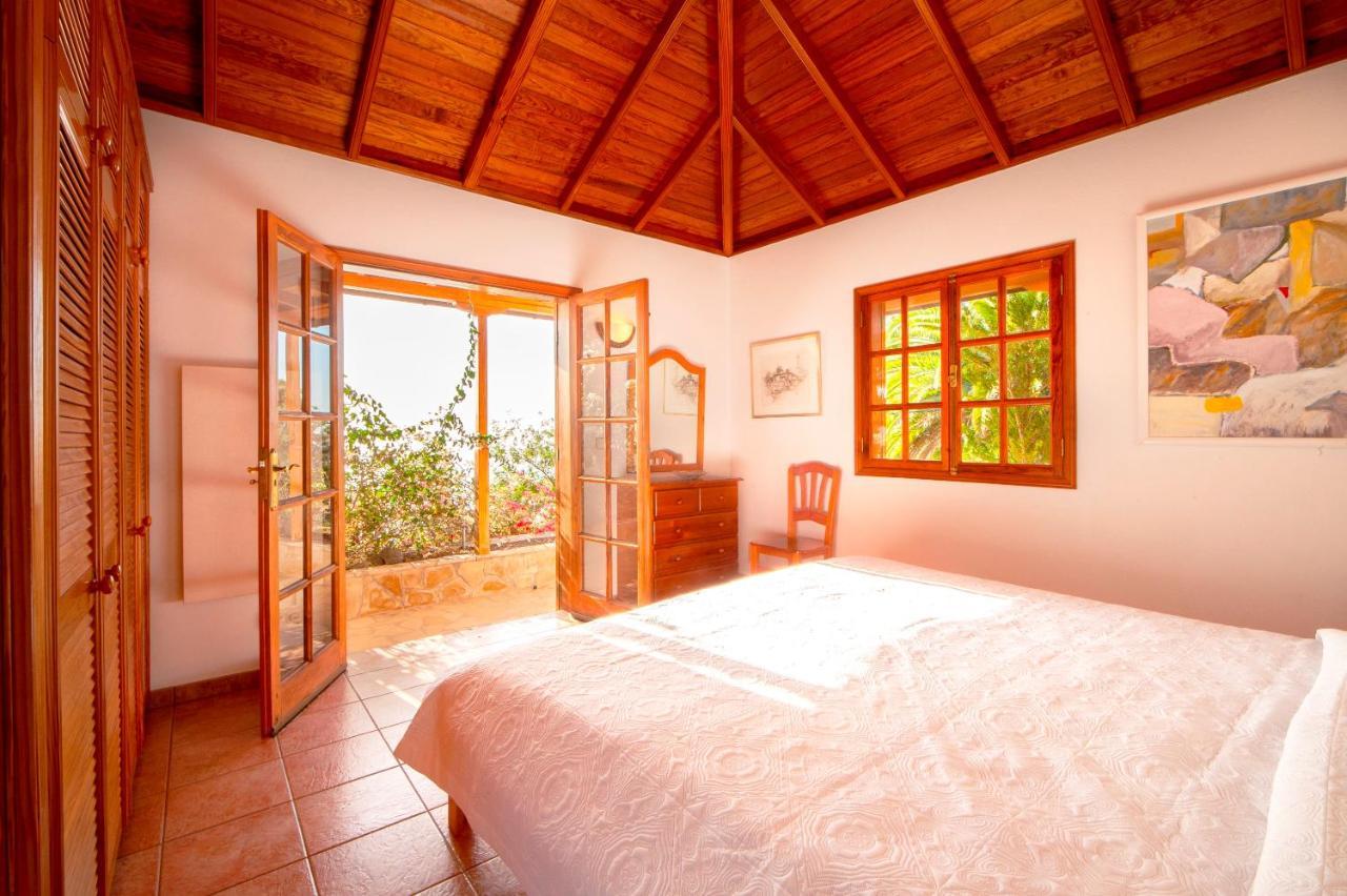 Feriendomizil Finca Tijarafe Mit Beheiztem, Abdeckbarem Pool Екстер'єр фото