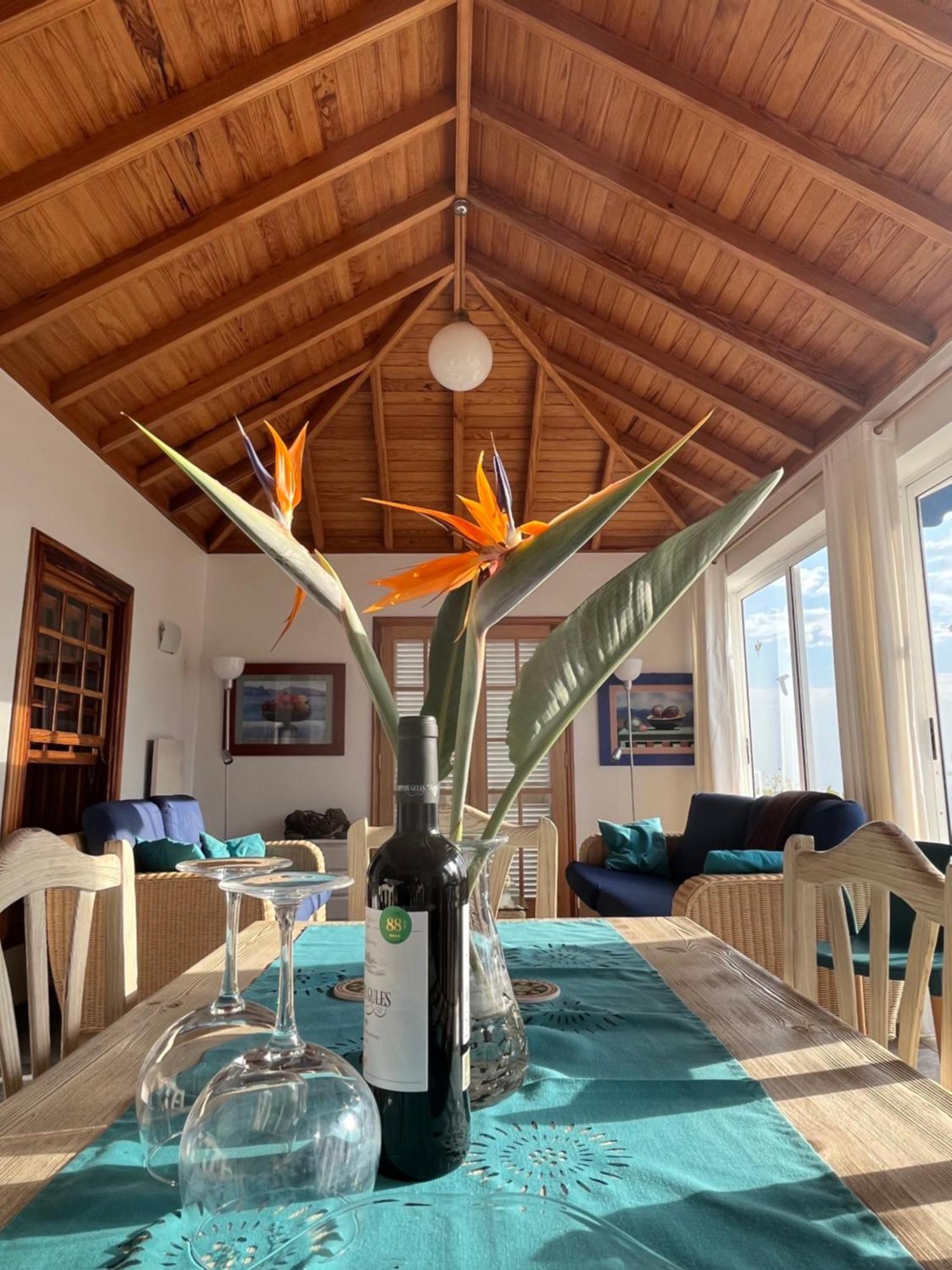 Feriendomizil Finca Tijarafe Mit Beheiztem, Abdeckbarem Pool Екстер'єр фото